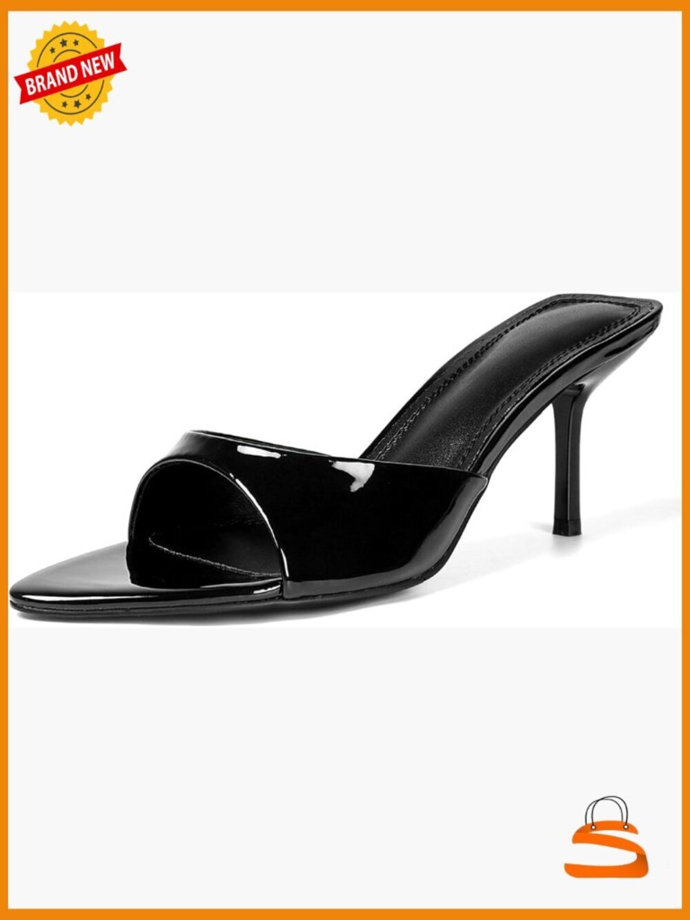 Women's Kitten Heel Mules Pointed Toe Slingback Dress Sandals